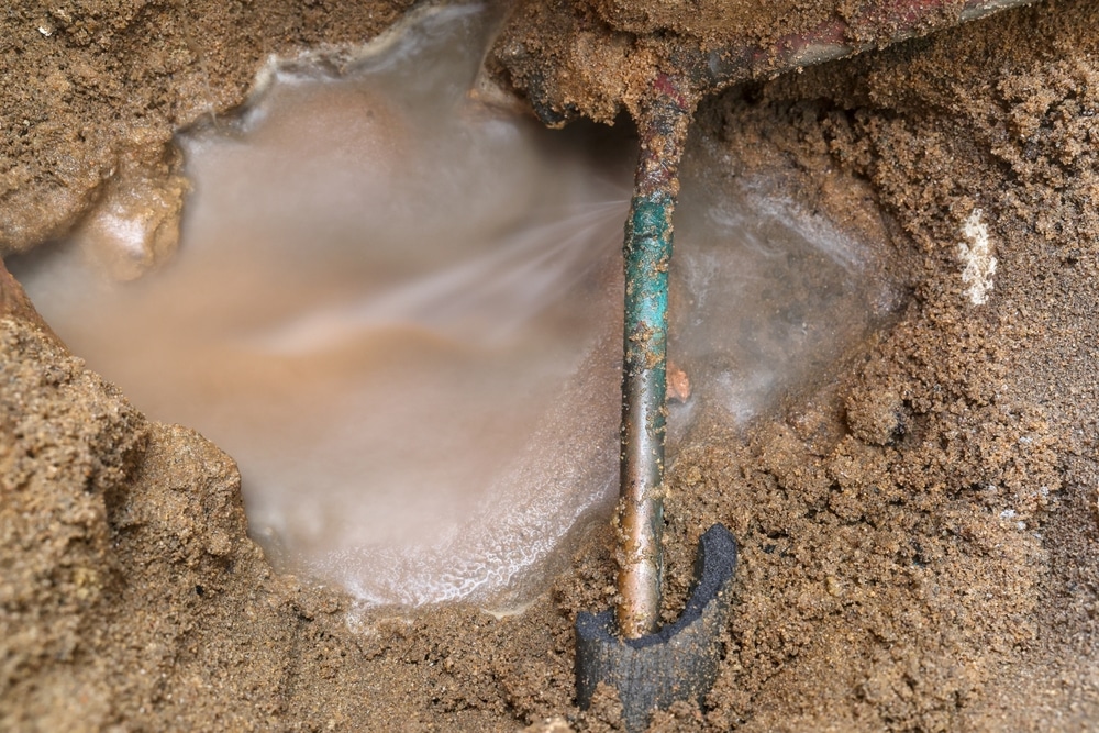 Underground,(subsurface),Half,Inch,Copper,Water,Leakage.,Leak,Detection,,Repair,